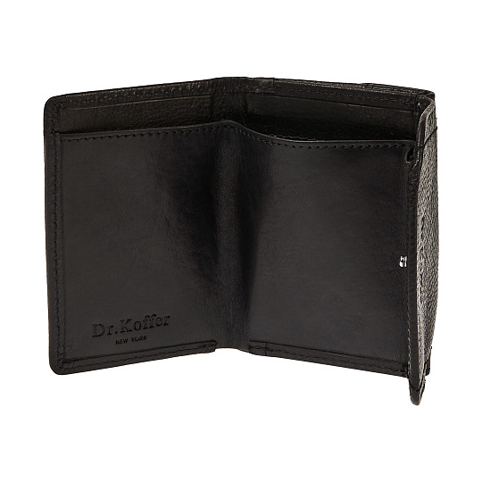 Портмоне Dr.Koffer из натуральной кожи черное