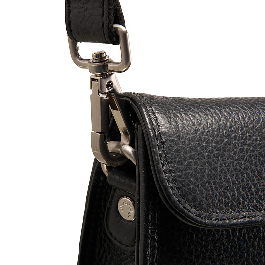 Деловая сумка Dr.Koffer из натуральной кожи черная