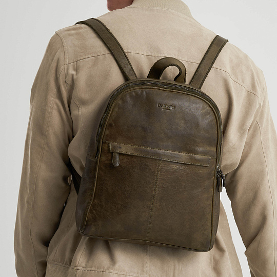 Рюкзак Dr.Koffer из натуральной кожи коричневый