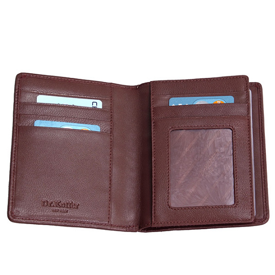 Обложка для паспорта/автодок из натуральной кожи Dr. Koffer