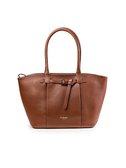 Женская сумка Dr.Koffer из натуральной кожи коричневая