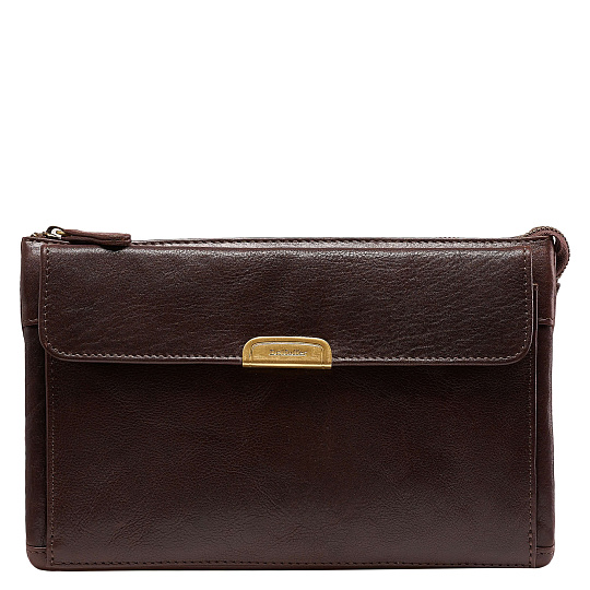 Сумка барсетка из натуральной кожи Dr. Koffer коричневая