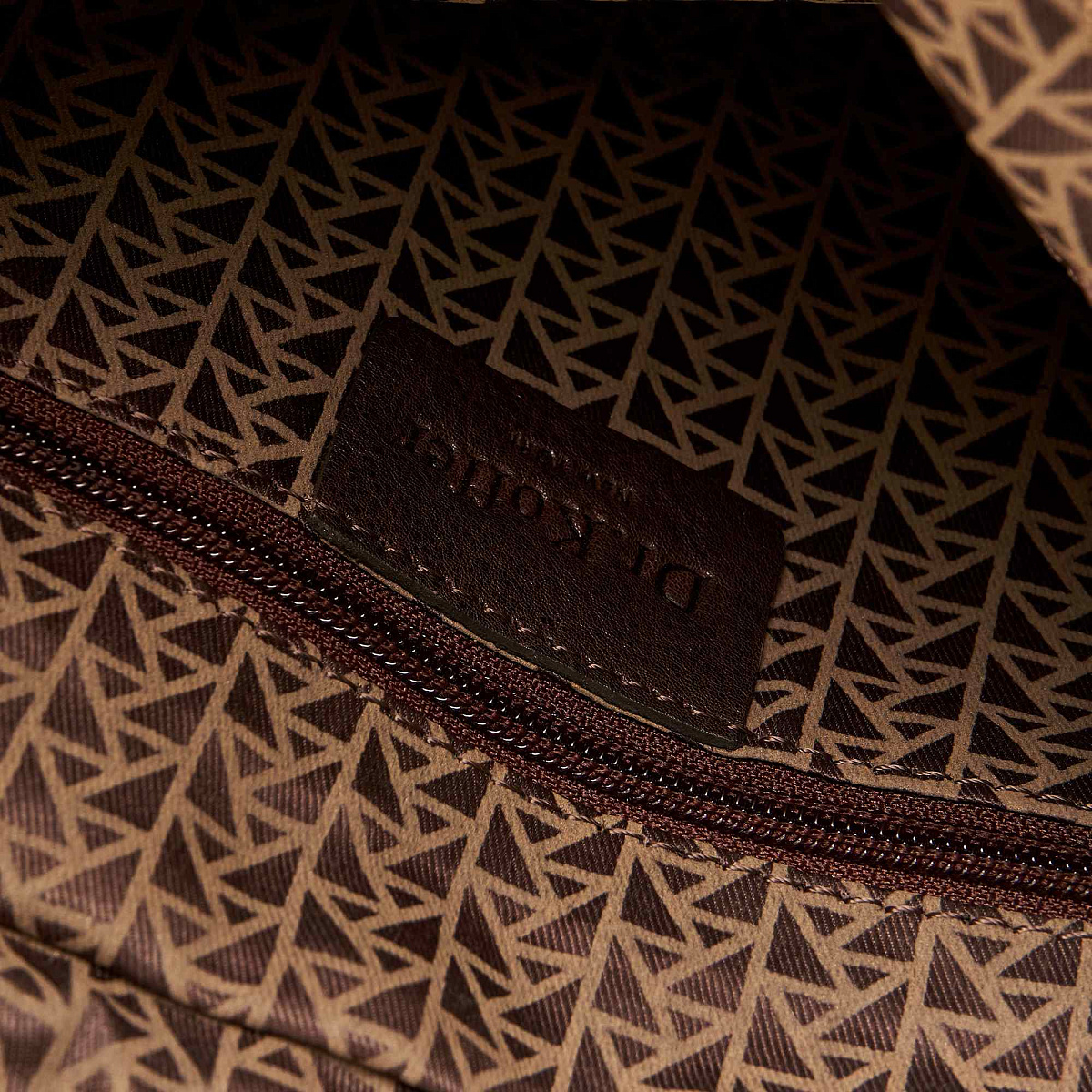 Сумка через плечо Dr.Koffer из натуральной кожи коричневая