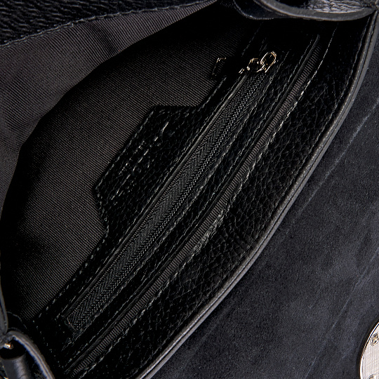 Женская сумка Dr. Koffer из натуральной кожи черная