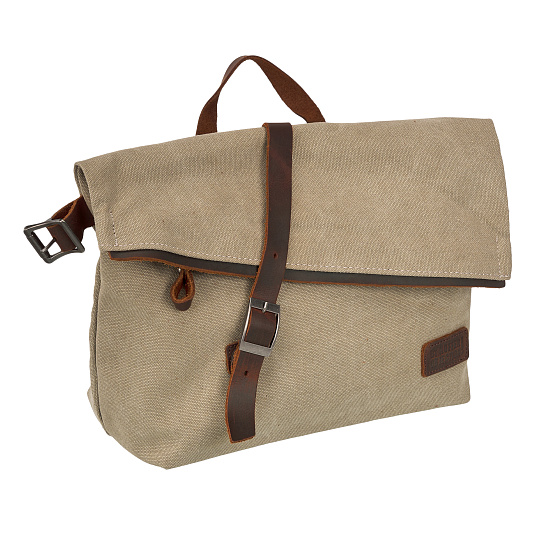 Сумка через плечо Dr.Koffer из канваса и натуральной кожи