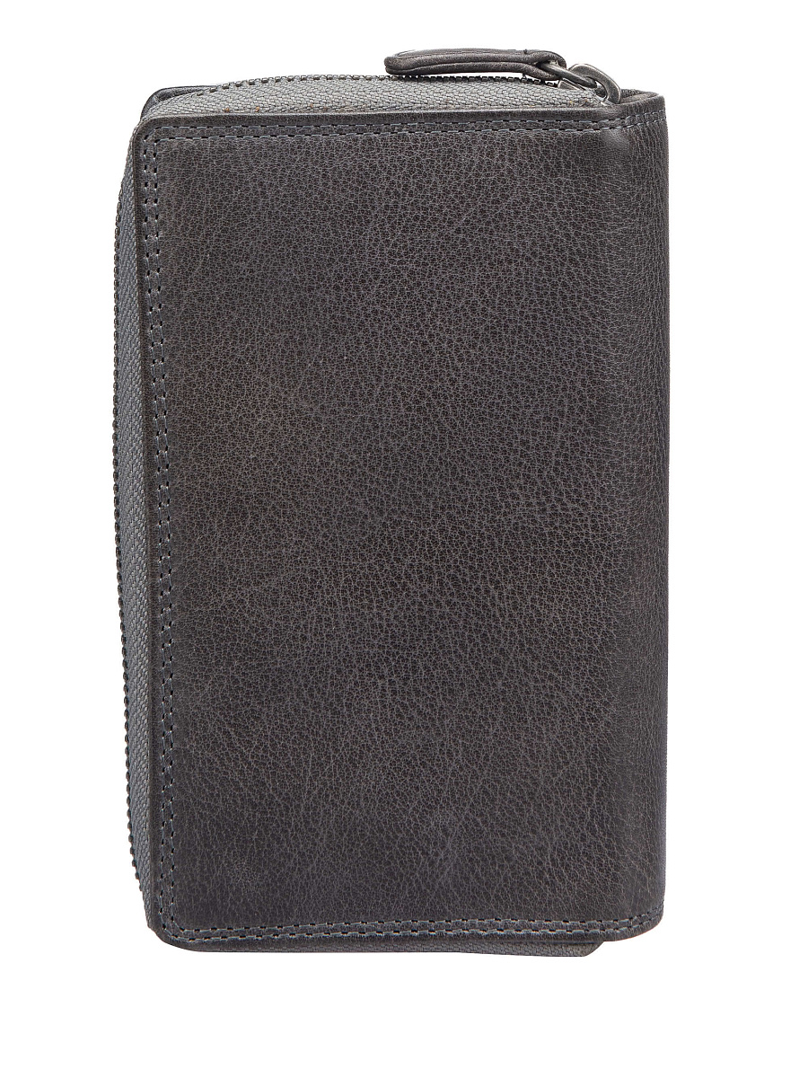 Портмоне Dr.Koffer из натуральной кожи серое