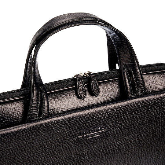 Женская сумка Dr.Koffer из натуральной кожи чёрная