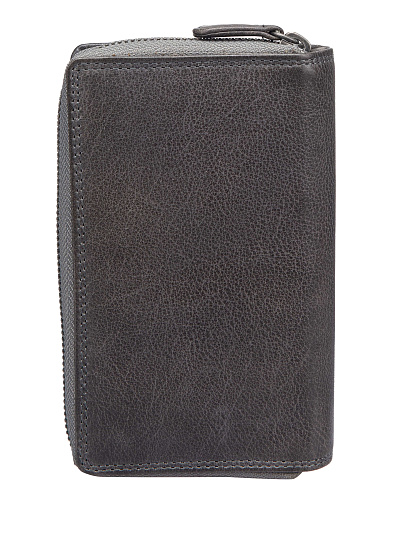 Портмоне Dr.Koffer из натуральной кожи серое