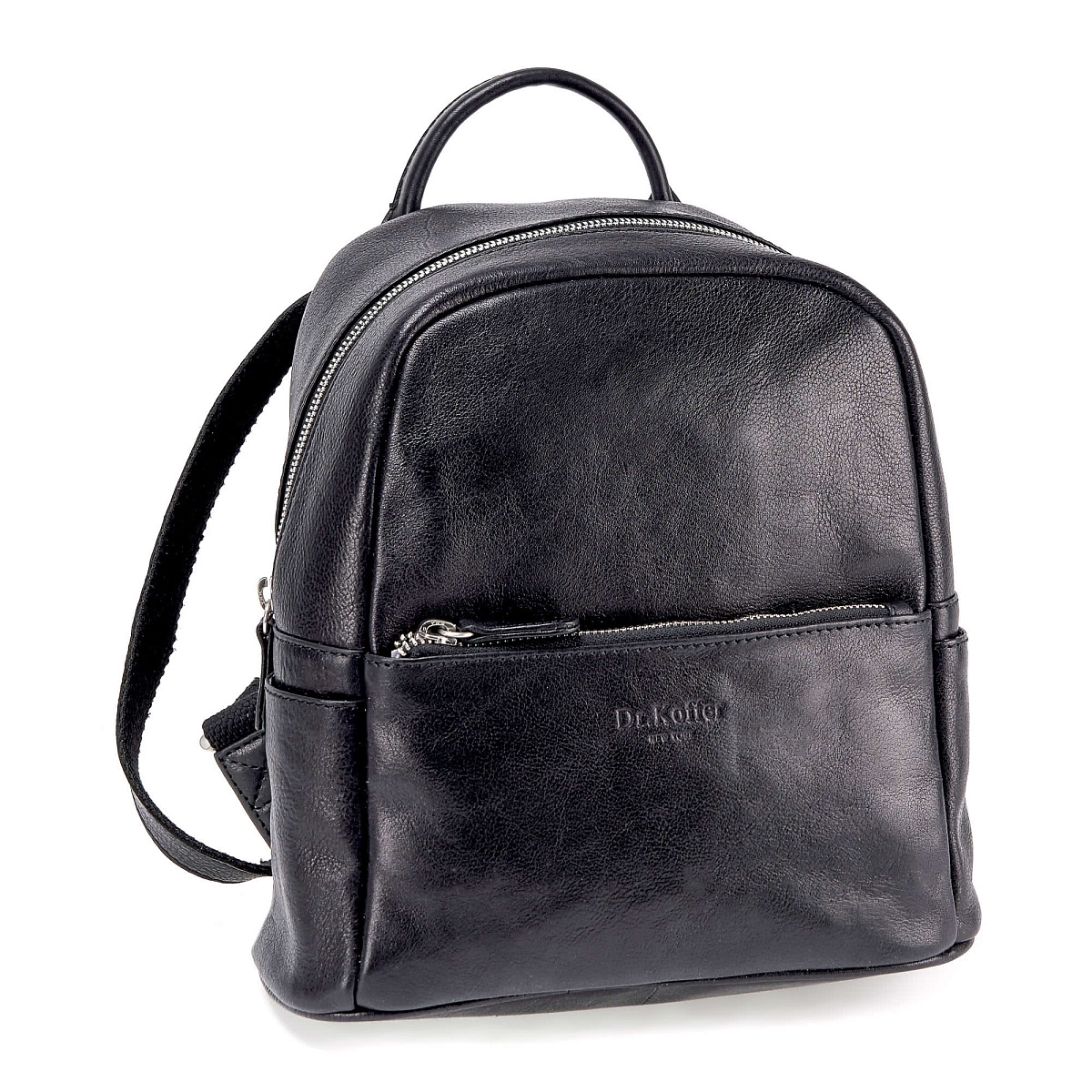 Рюкзак Dr.Koffer из натуральной кожи черный