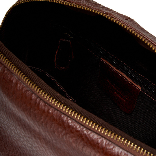 Сумка через плечо Dr.Koffer из натуральной кожи коричневая