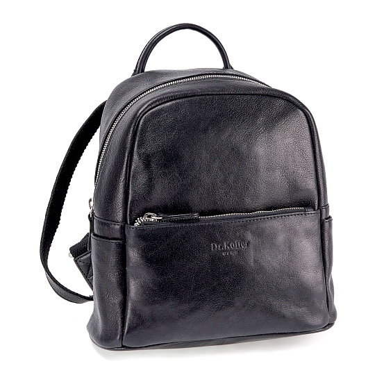 Рюкзак Dr.Koffer из натуральной кожи черный