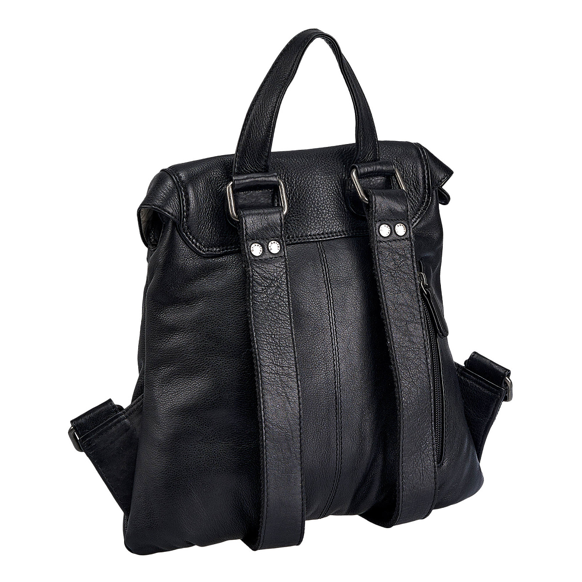 Рюкзак Dr.Koffer из натуральной кожи черный