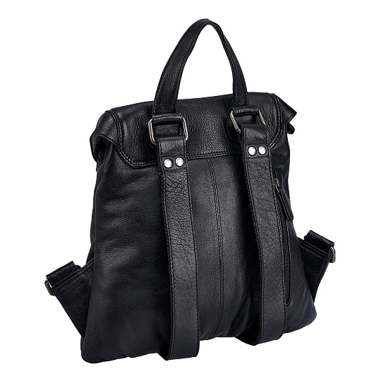 Рюкзак Dr.Koffer из натуральной кожи черный