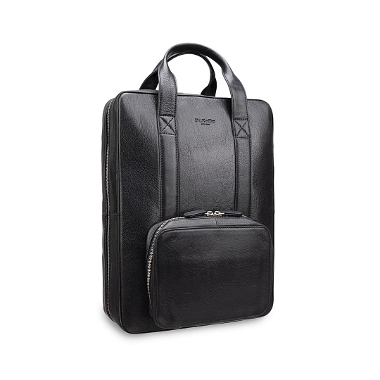 Рюкзак Dr.Koffer из натуральной кожи черный