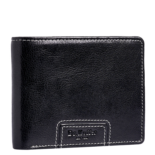 Портмоне Dr.Koffer из натуральной кожи черное