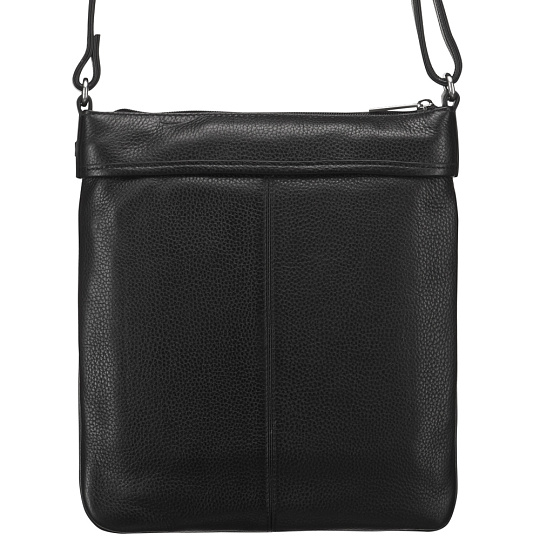 Сумка через плечо Dr.Koffer из натуральной кожи черная