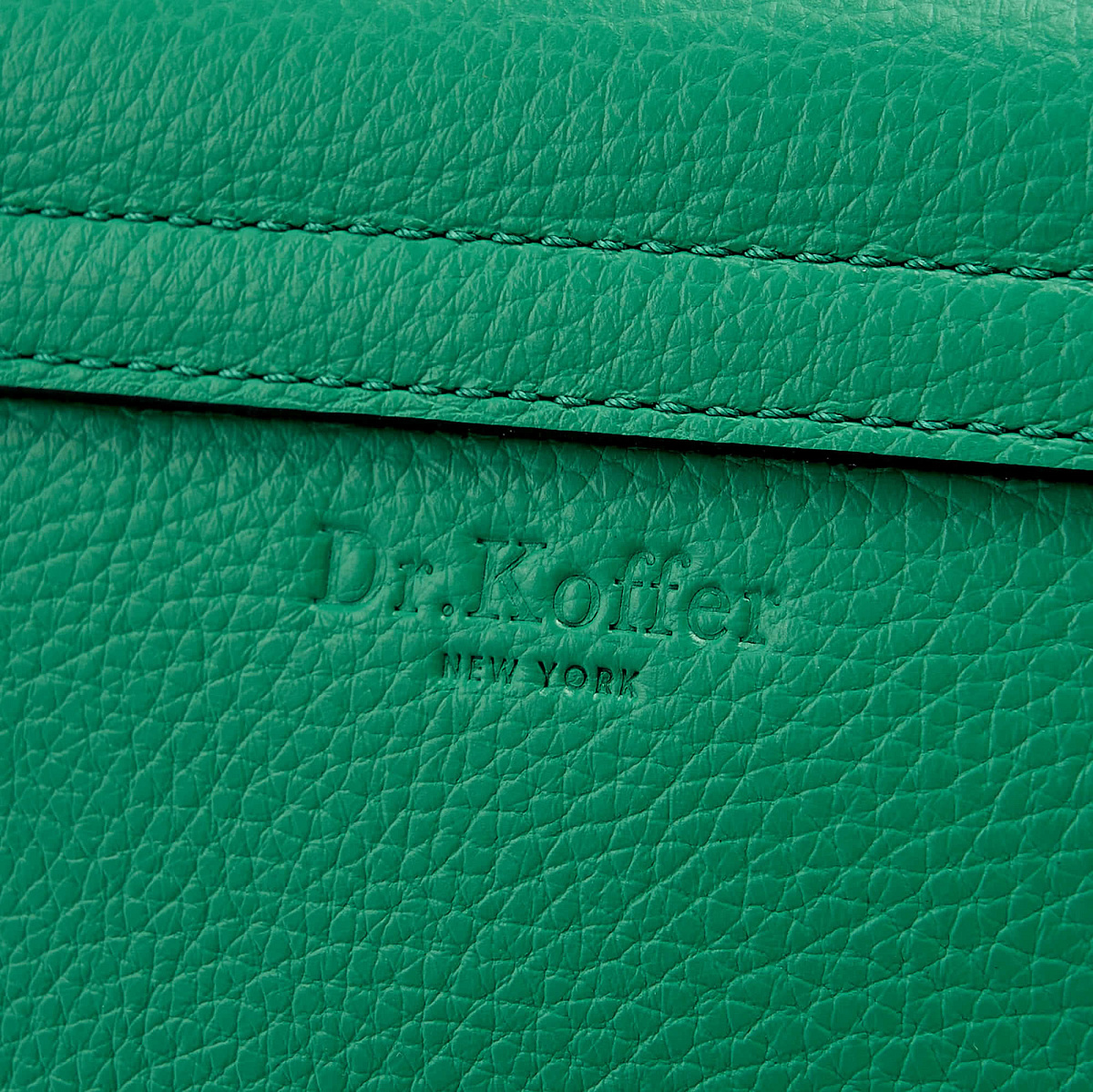 Женская сумка Dr. Koffer из натуральной кожи зеленая