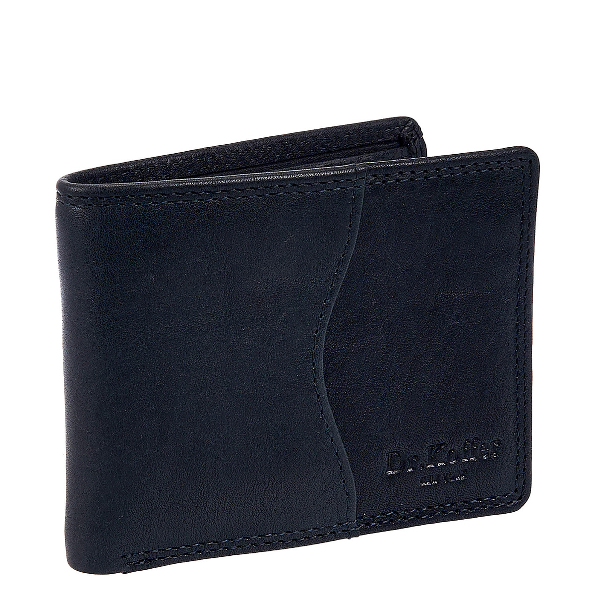 Зажим для денег Dr.Koffer из натуральной кожи синий