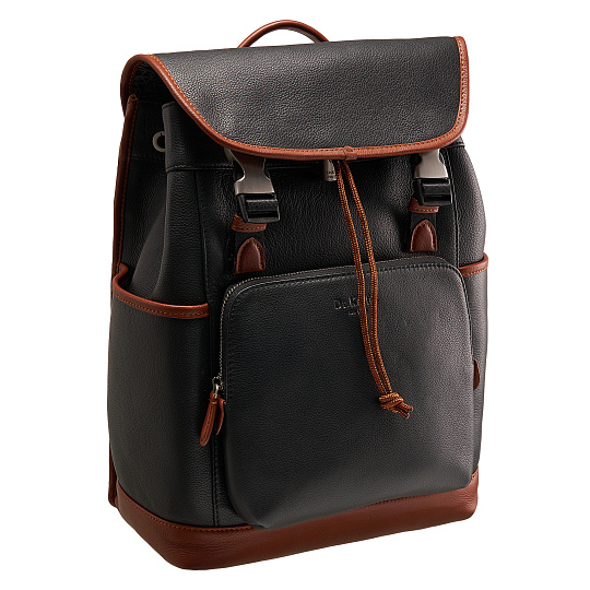 Рюкзак Dr.Koffer из натуральной кожи черный