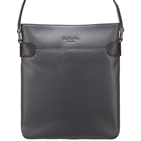 Сумка через плечо Dr.Koffer из натуральной кожи серая