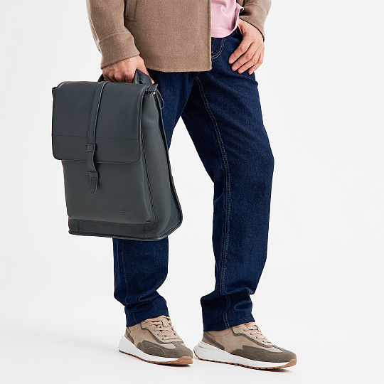 Рюкзак Dr.Koffer из натуральной кожи синий