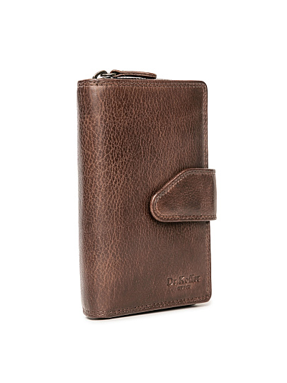 Портмоне Dr.Koffer из натуральной кожи коричневое
