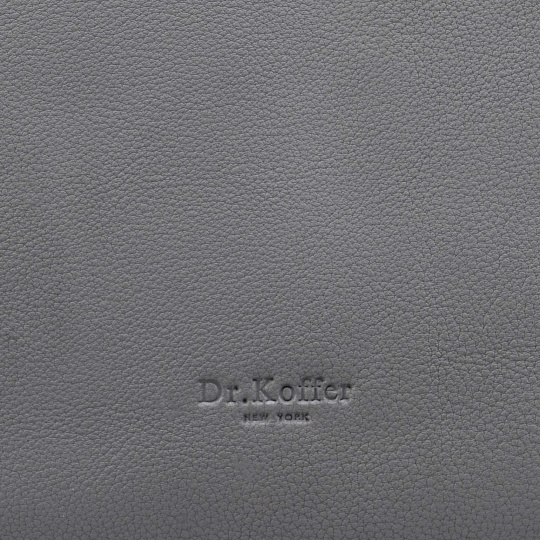 Женская сумка Dr.Koffer из натуральной кожи серая