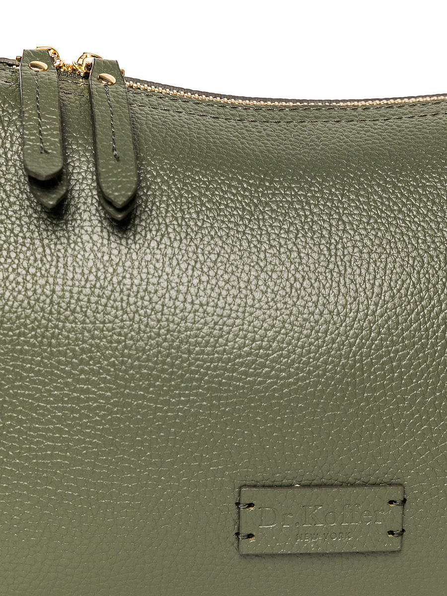 Женская сумка Dr. Koffer из натуральной кожи зеленая