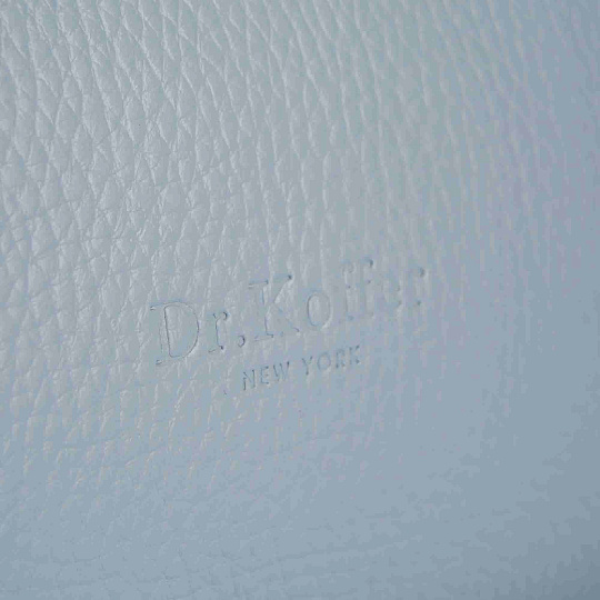 Женская сумка Dr. Koffer из натуральной кожи голубая