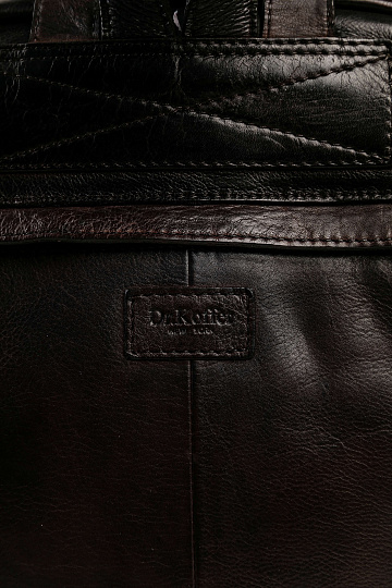 Рюкзак Dr.Koffer из натуральной кожи темно-коричневый