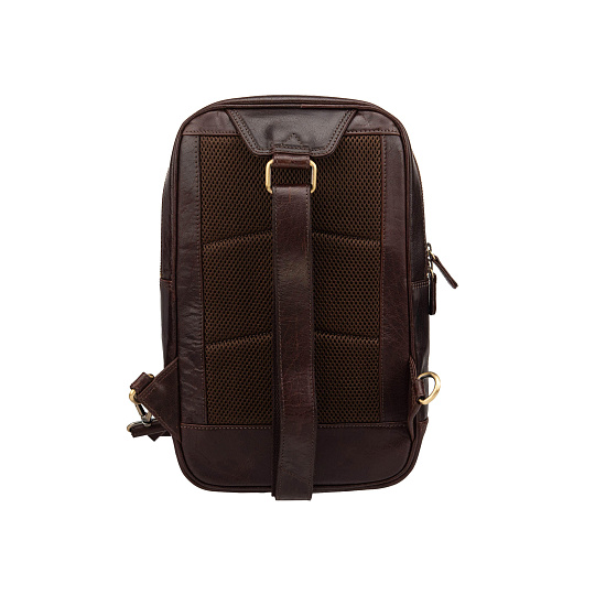 Рюкзак Dr.Koffer из натуральной кожи темно-коричневый