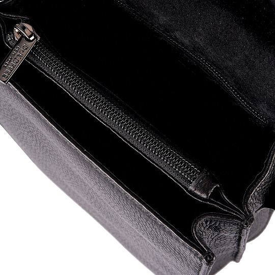 Сумка через плечо Dr.Koffer из натуральной кожи черная