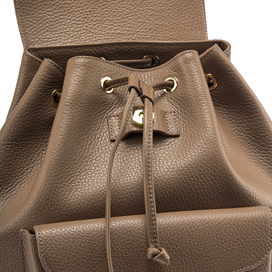 Рюкзак Dr. Koffer из натуральной кожи фиолетовый