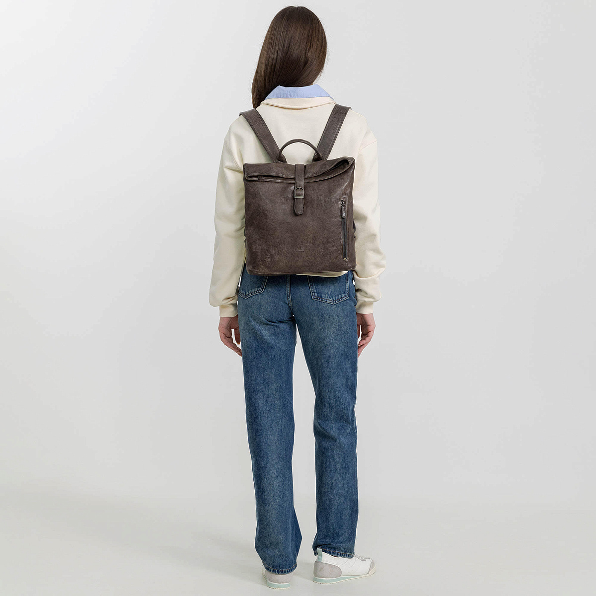 Рюкзак Dr.Koffer из натуральной кожи коричневый