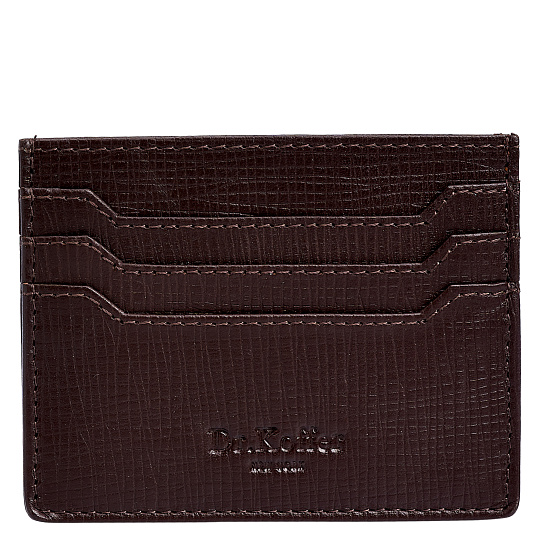 Кредитница Dr.Koffer из натуральной кожи коричневая