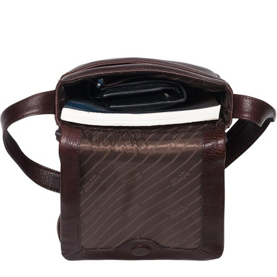Сумка через плечо Dr.Koffer из натуральной кожи коричневая