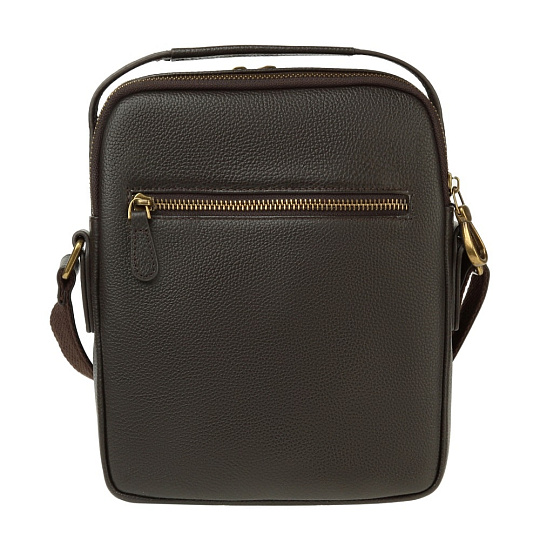 Сумка через плечо Dr.Koffer из натуральной кожи коричневая