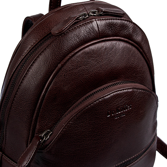 Рюкзак Dr.Koffer из натуральной кожи темно-коричневый
