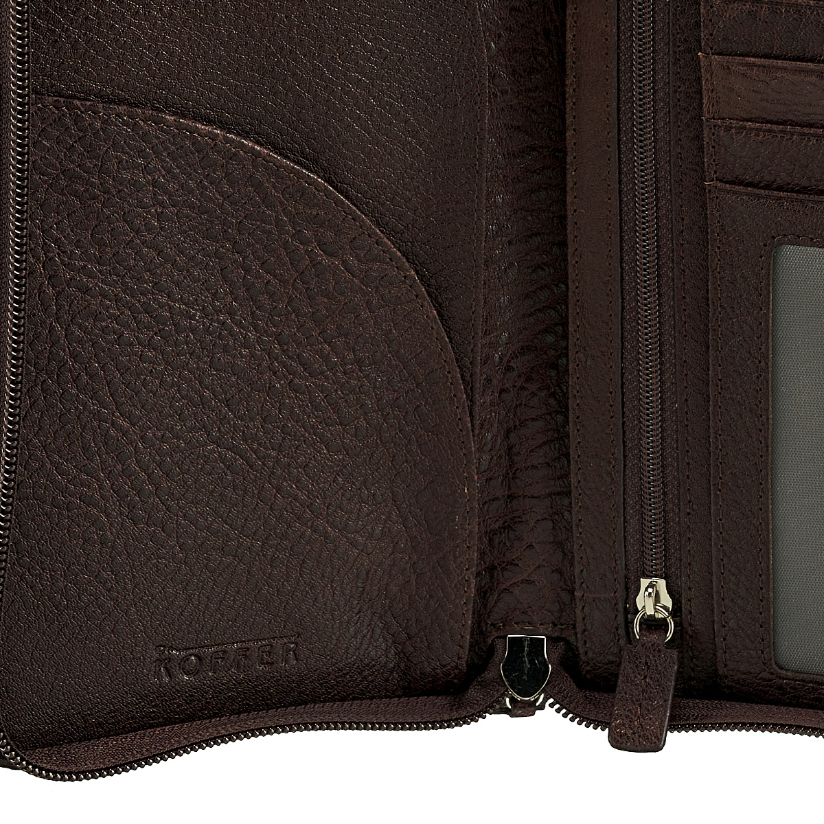 Портмоне Dr.Koffer из натуральной кожи коричневое