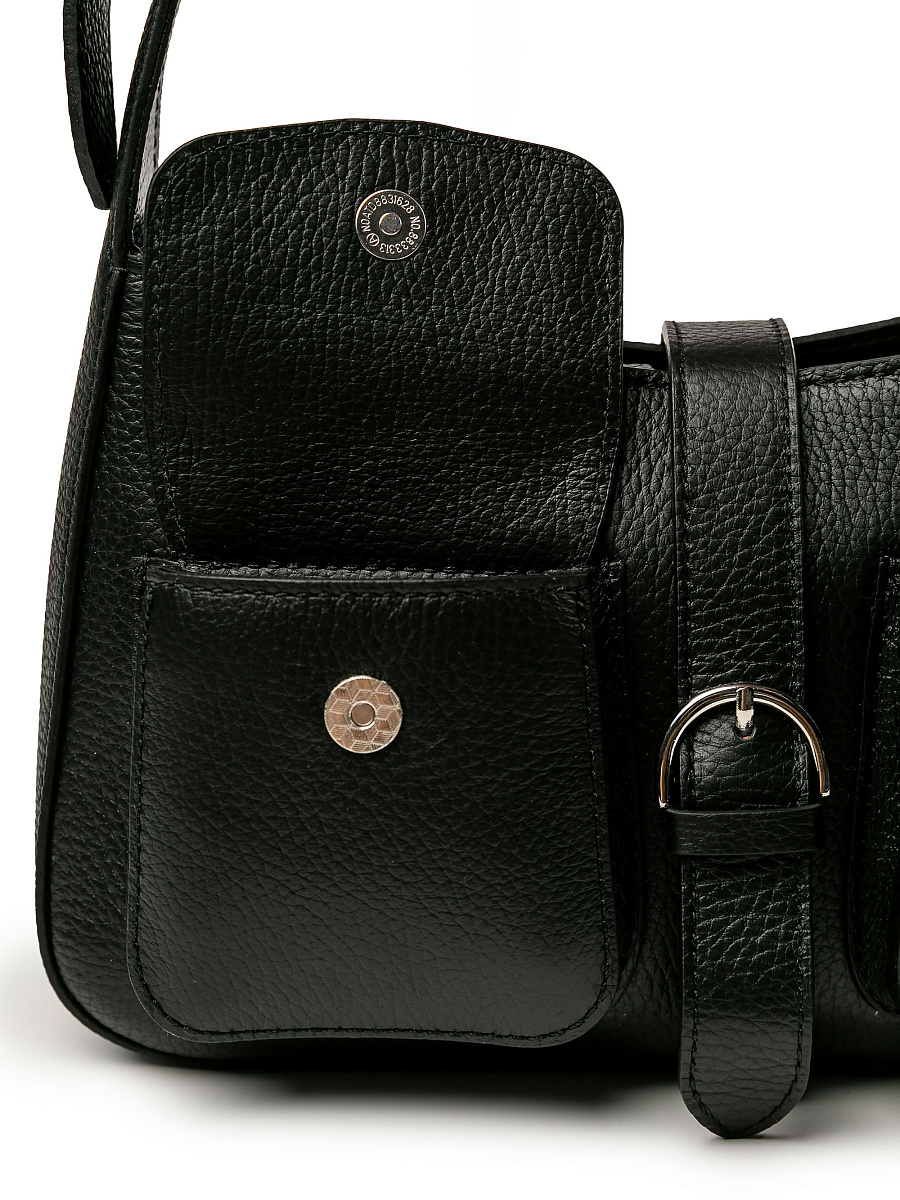 Женская сумка Dr.Koffer из натуральной кожи черная