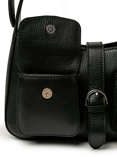 Женская сумка Dr.Koffer из натуральной кожи черная