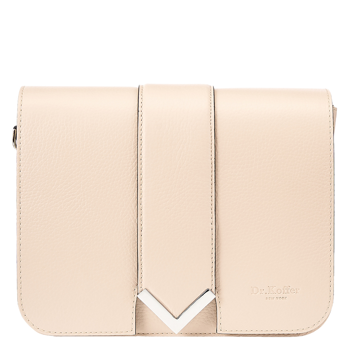 Женская сумка Dr. Koffer из натуральной кожи бежевая