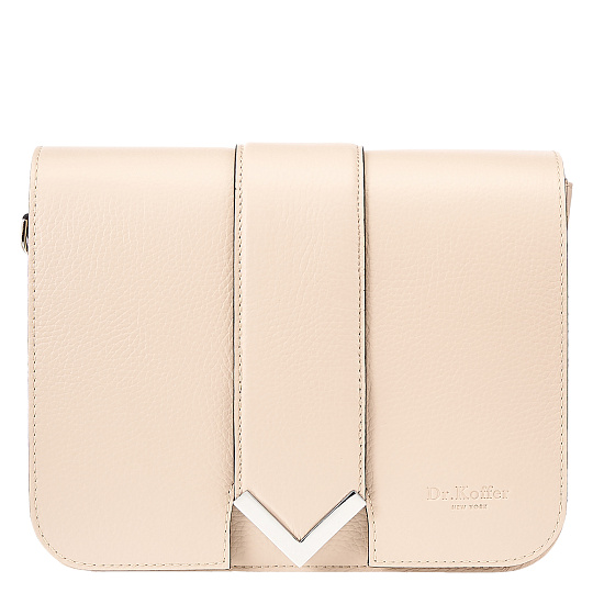 Женская сумка Dr. Koffer из натуральной кожи бежевая