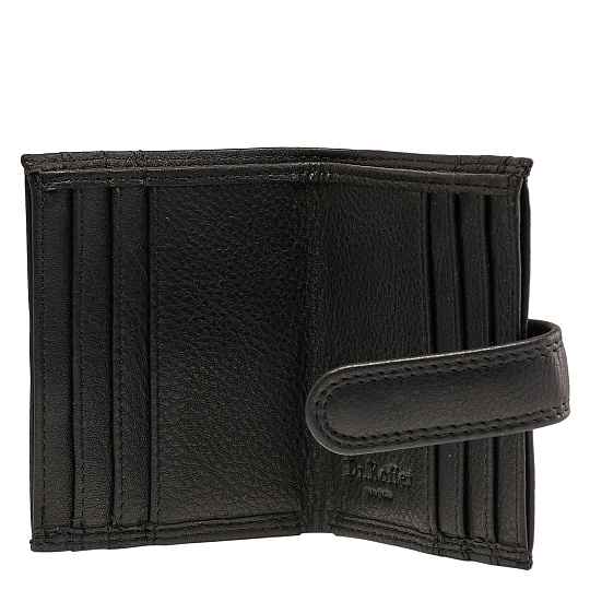 Кредитница Dr.Koffer из натуральной кожи черная