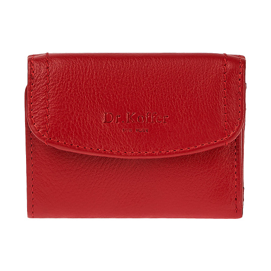Портмоне Dr.Koffer из натуральной кожи красное