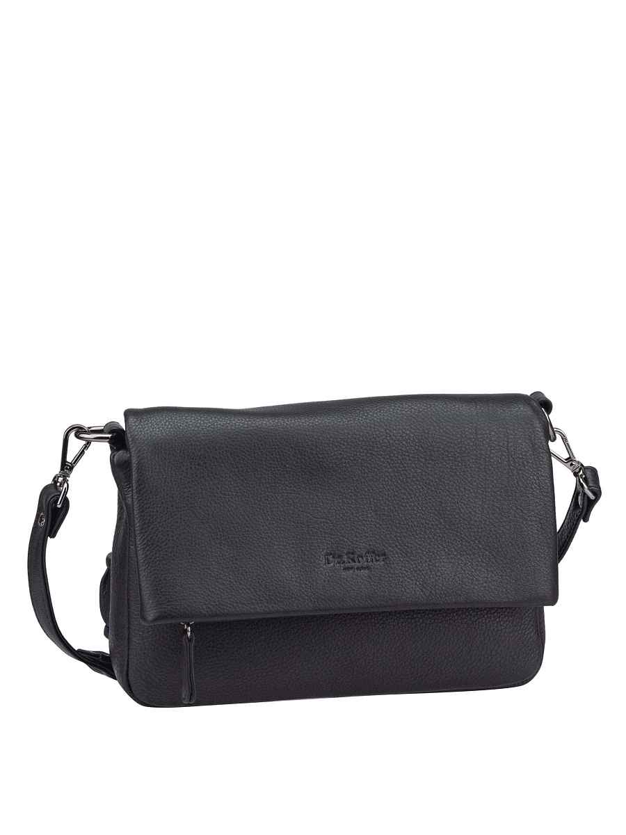 Женская сумка Dr.Koffer из натуральной кожи черная