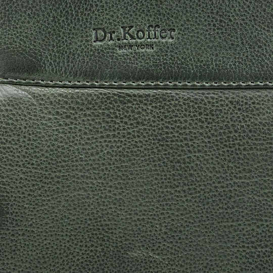 Рюкзак Dr.Koffer из натуральной кожи зеленый