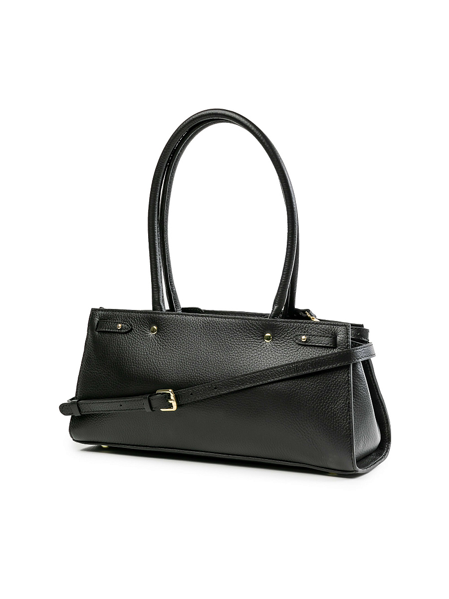 Женская сумка Dr.Koffer из натуральной кожи черная