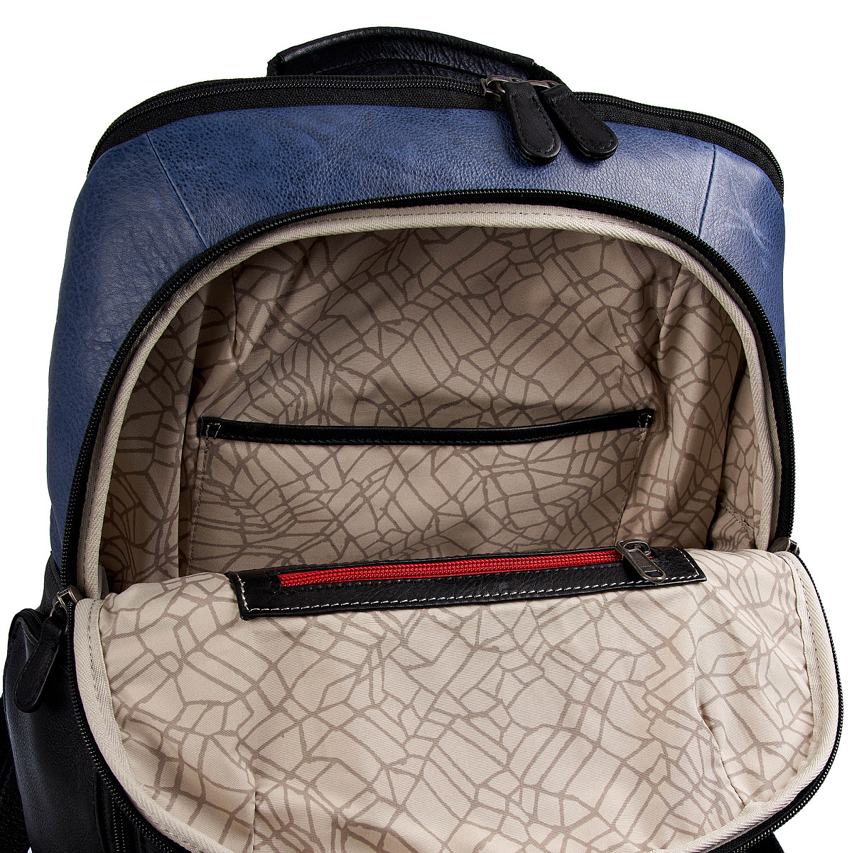 Рюкзак Dr.Koffer из натуральной кожи синий