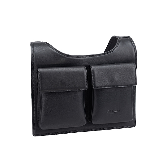 Сумка через плечо Dr.Koffer из натуральной кожи черная